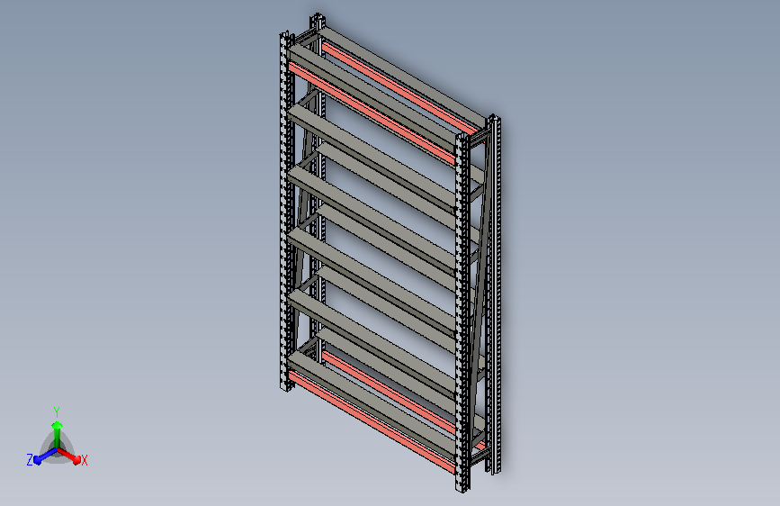 数控刀具架 刀具斜面料架3D模型