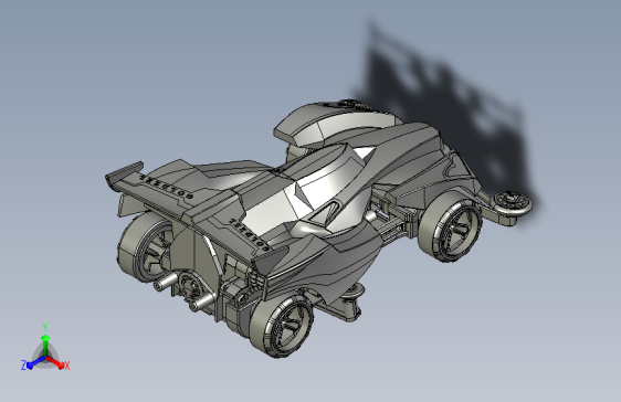 四驱车 玩具车3D模型