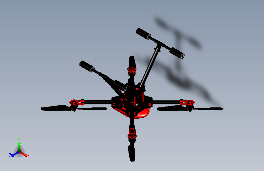 四旋翼飞行器3D模型