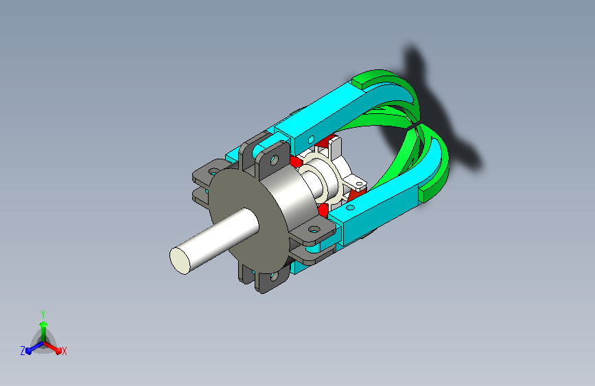 四爪联动3D模型