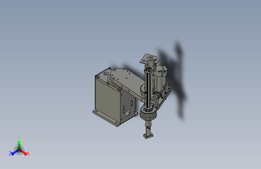 四轴机械手3D模型