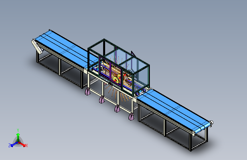 太阳轮输送线3D模型