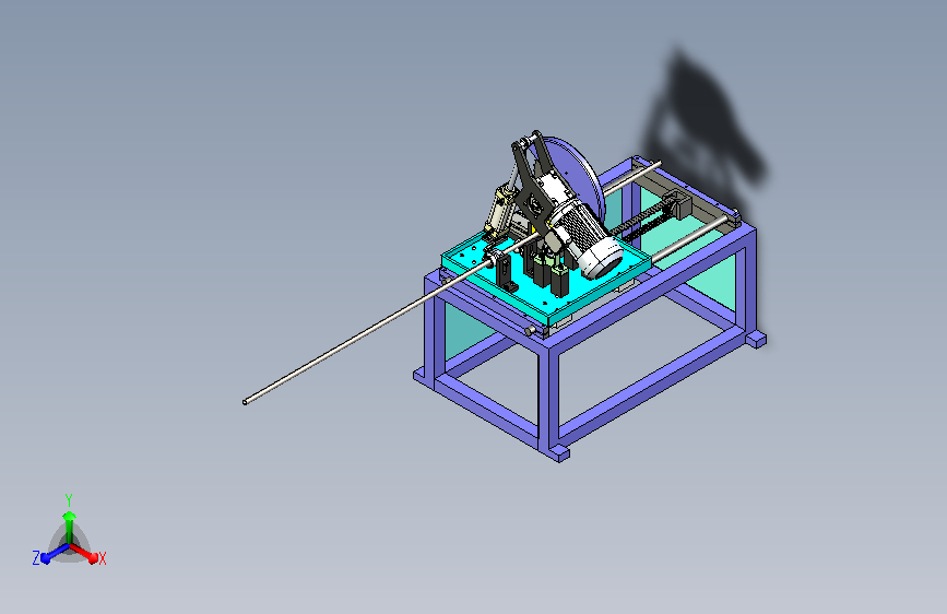 同步自动切割机3D模型