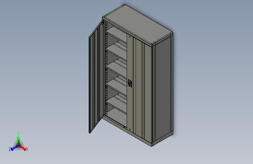 文件柜设计3D模型