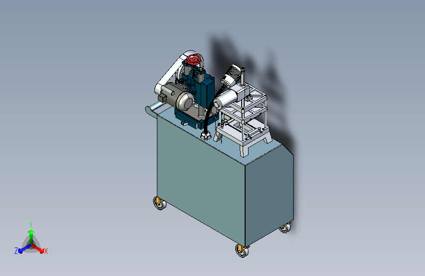 小型冲压一体机3D模型