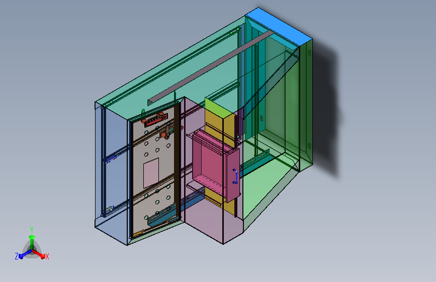 小型电控箱 立式电控箱3D模型