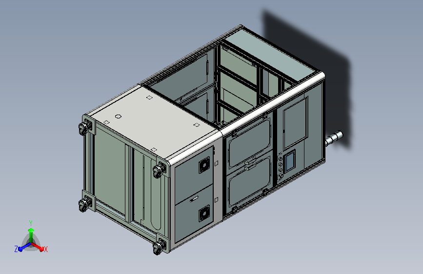 型材机架3D模型