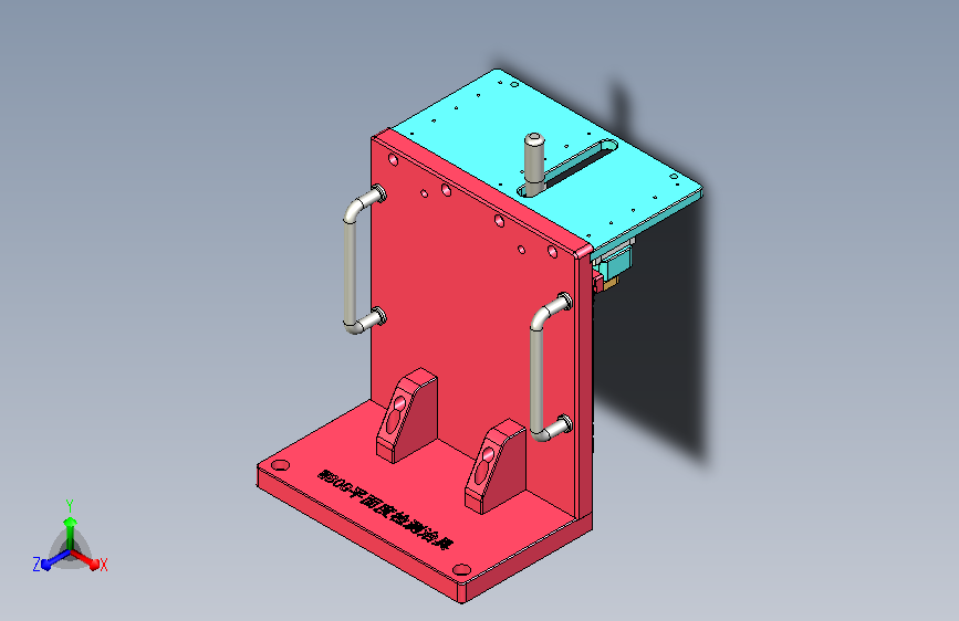 液晶背板锡箔纸平面度检测治具3D模型