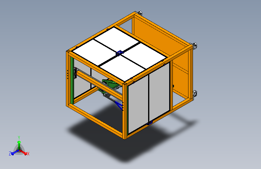 整形工装--整形带铁件的天窗3D模型