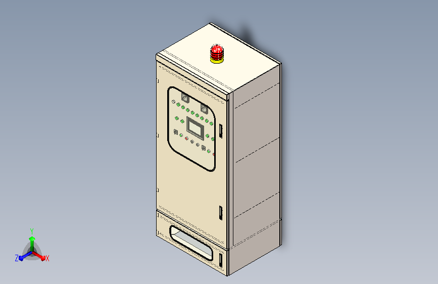 正压通风防爆柜 3D模型