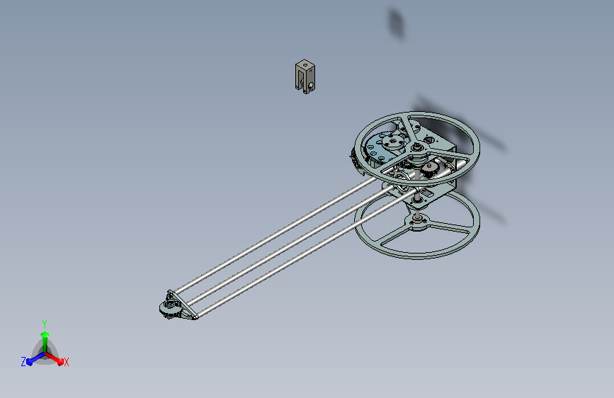 重力势能无碳小车（8字guiji）3D模型