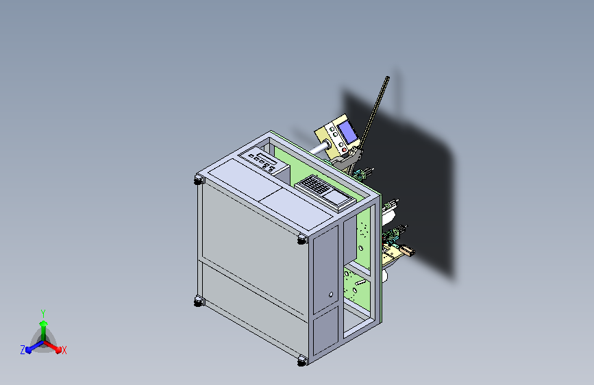 转盘式八工位测试装配机3D模型