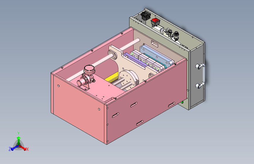 桌面型压合机3D模型