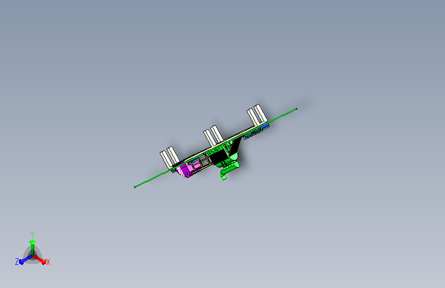 自动滚轮柑橘剥皮机(附实物图)3D模型
