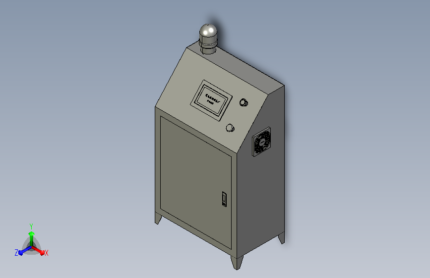 自动化设备控制柜3D模型