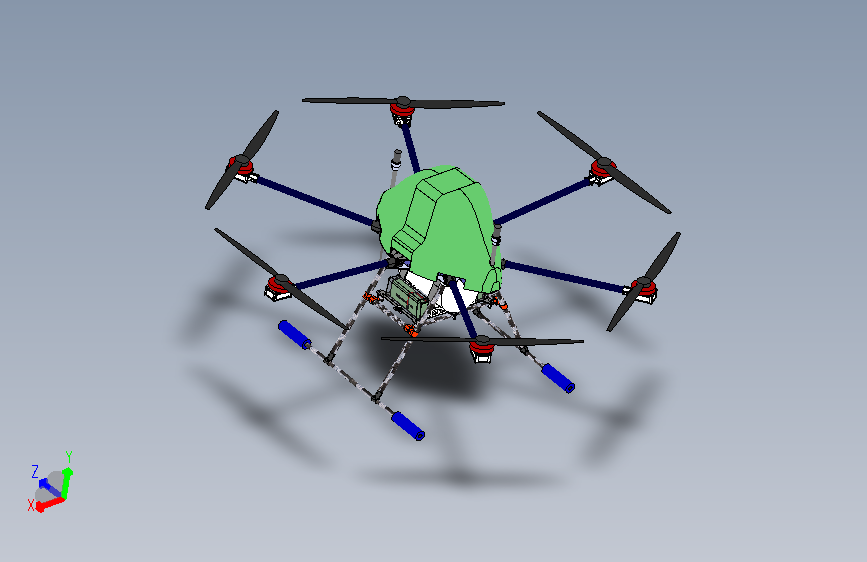 氢燃料电池六旋翼无人机（5L气瓶）1236920==wb20