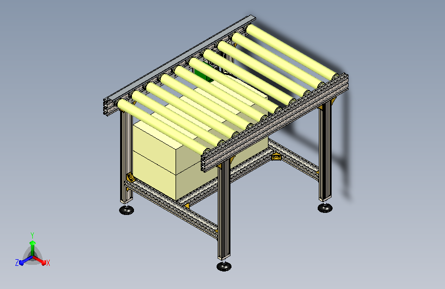 1米简易滚筒输送机