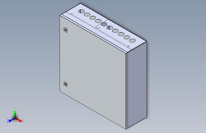 760x765x220配电箱(认证) 3D