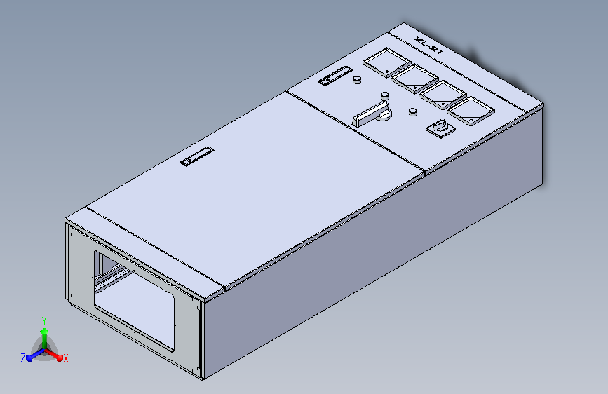 1700x700x370配电箱（认证）3D模型
