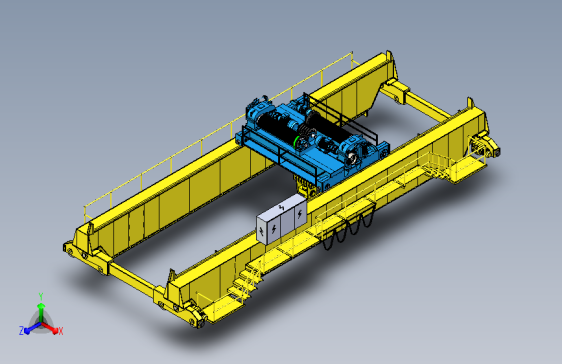 100t行车三维模型