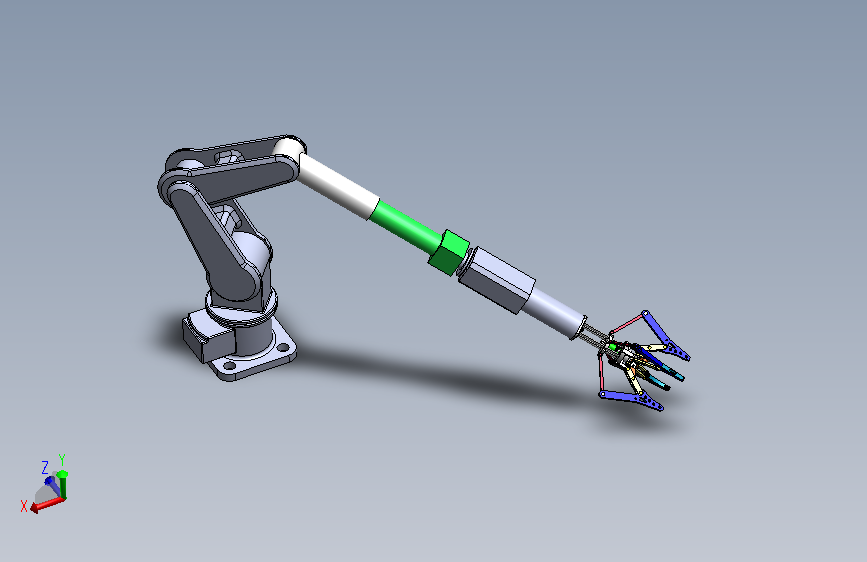 六自由度伸缩机械臂（含动画仿真）1502337==wb20