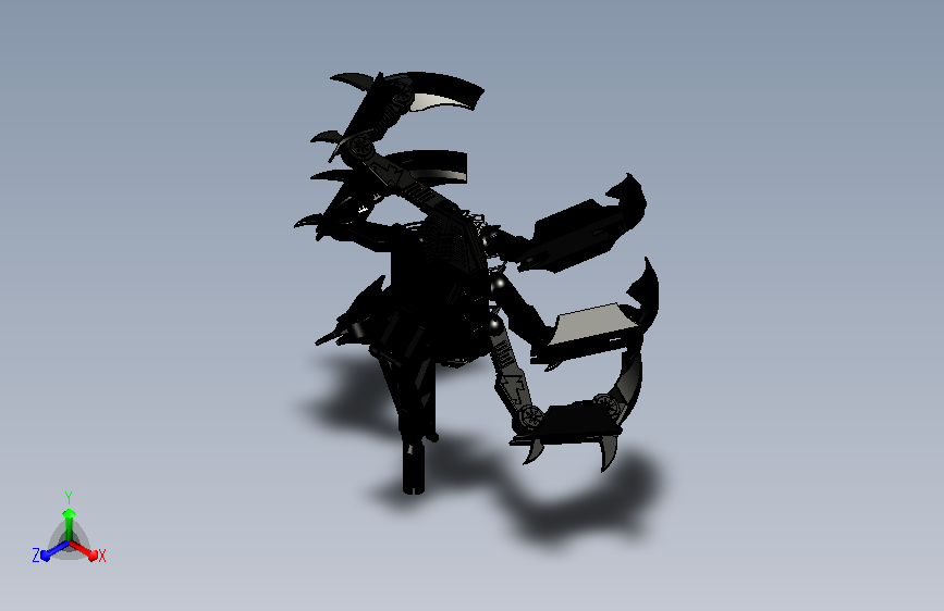 Stompy六足液压机器人结构3D图纸