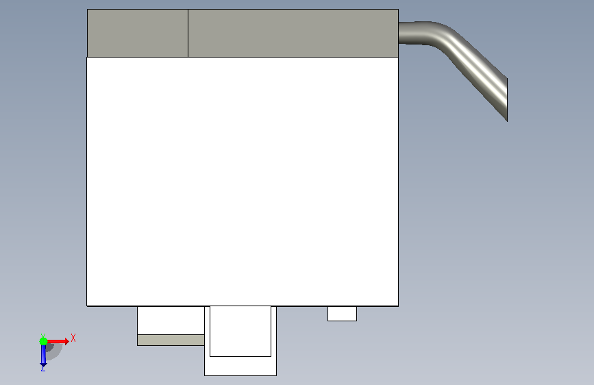 VMC-700L数控铣床3d模型 俯视图