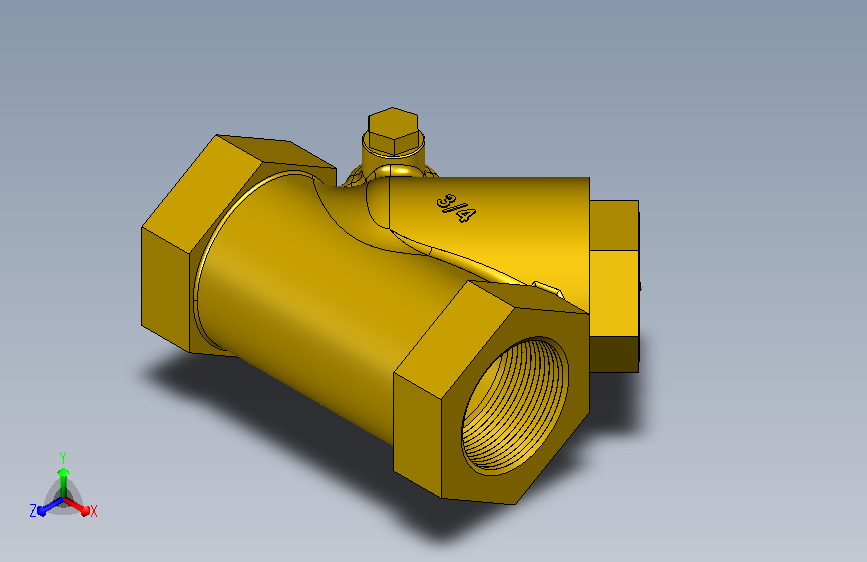 Y型内螺纹黄铜过滤器DN20