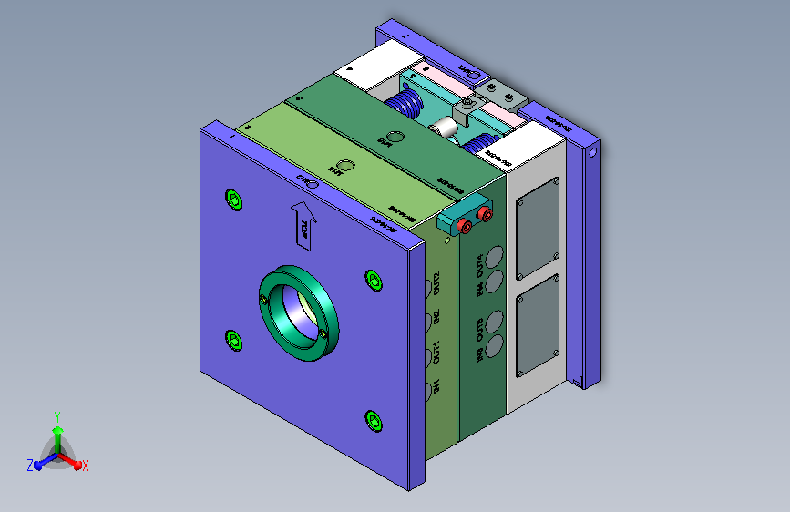 变频器内部翻盖注塑模