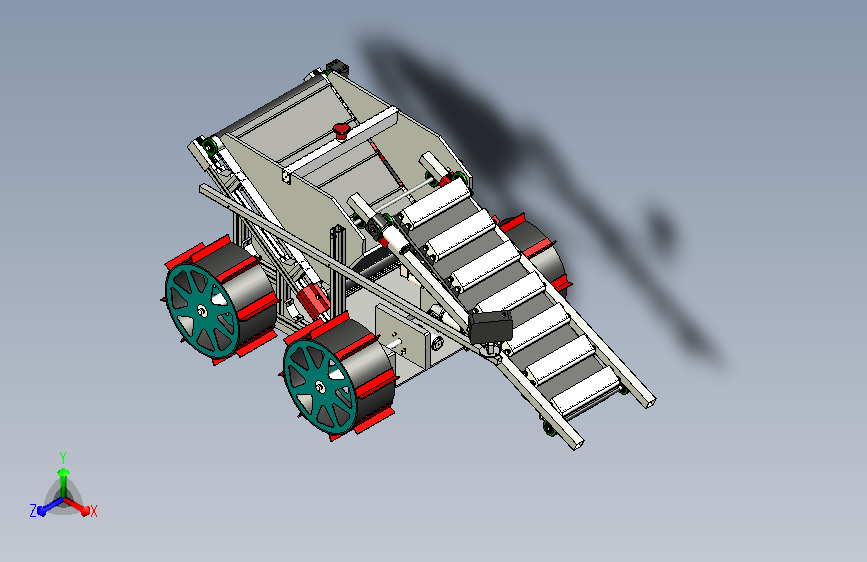 采矿机器人三维模型