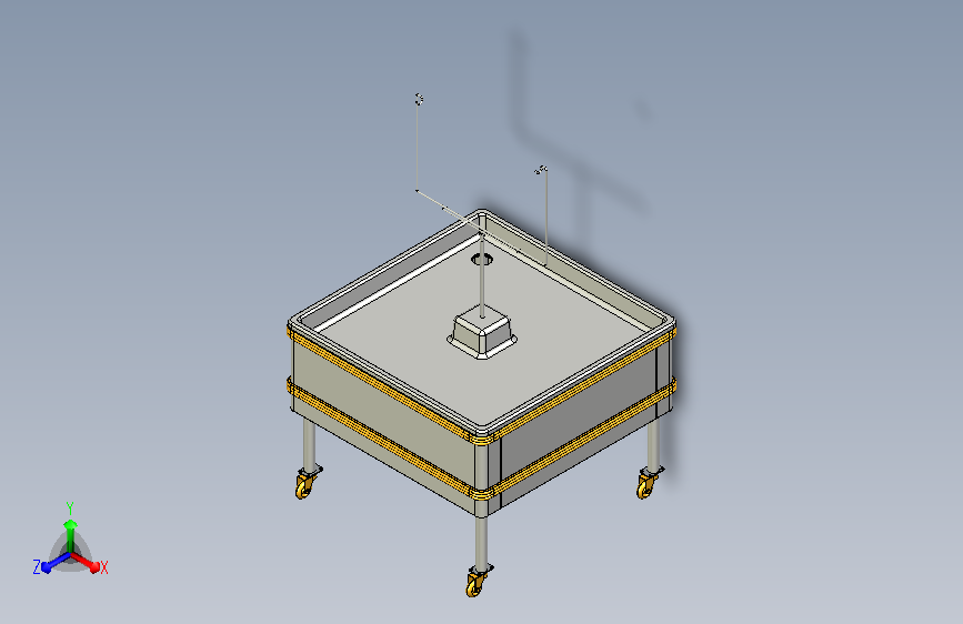 超市系列设备--冰鲜盘 3D模型