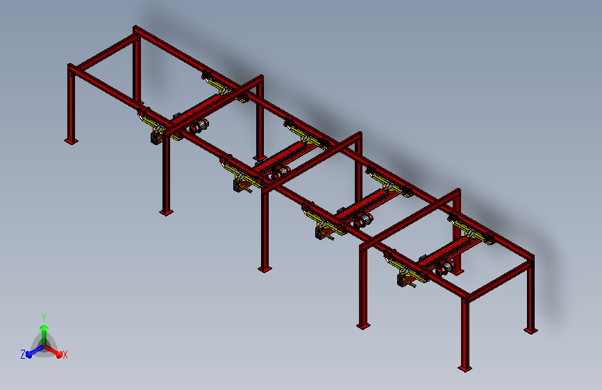 车间大型多台行吊