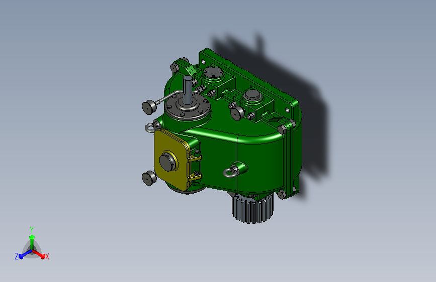 齿轮减速器3d模型