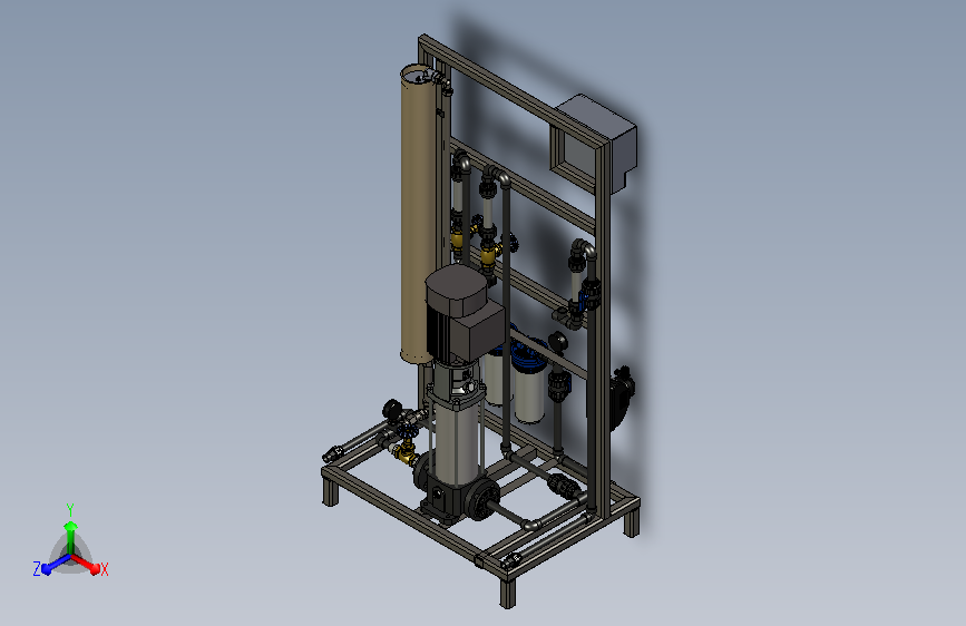 冲洗机三维模型