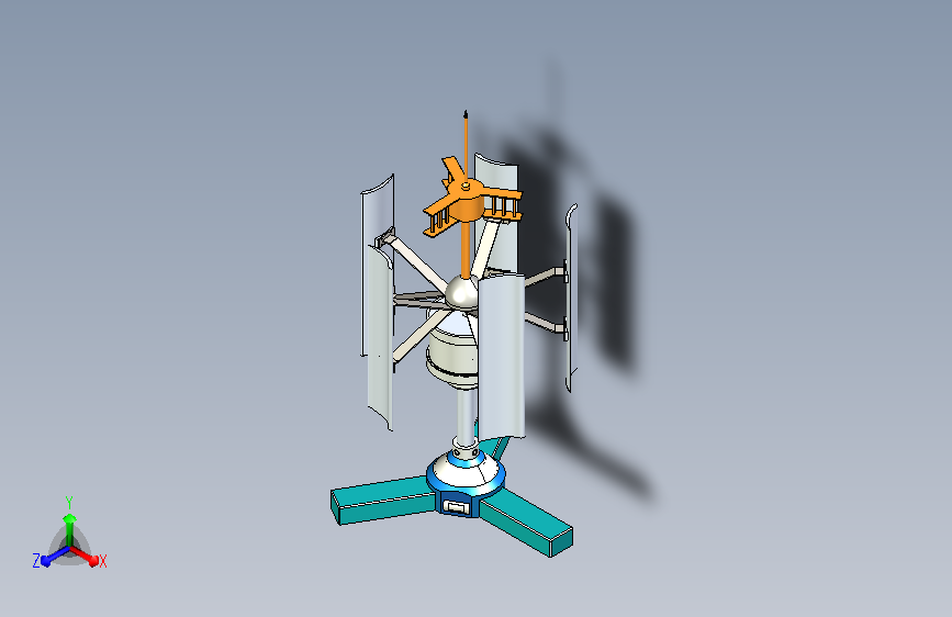 垂直式风力发电机