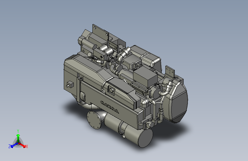船用柴油机模型