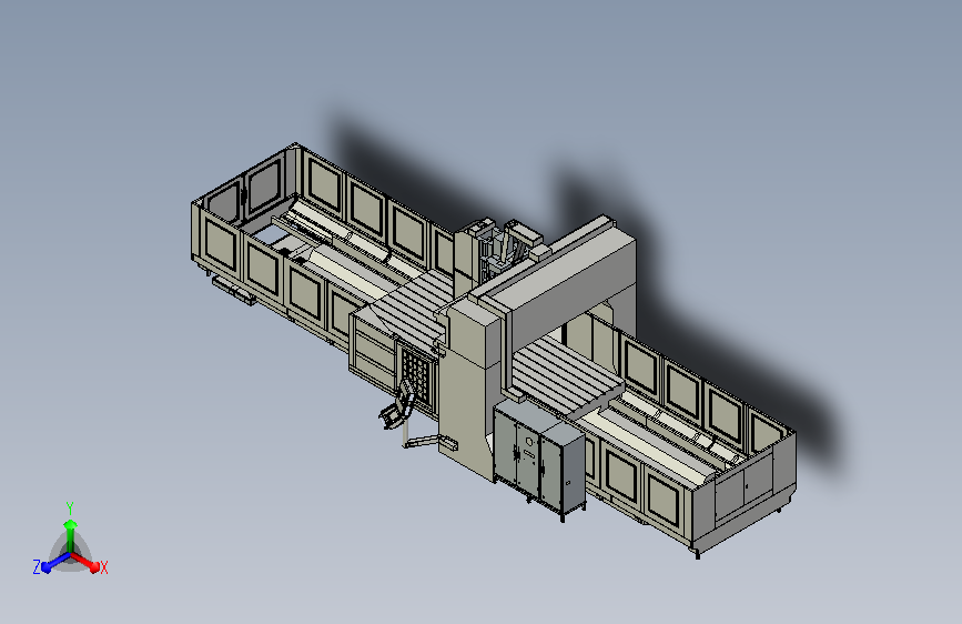 大型龙门铣床外部钣金框架