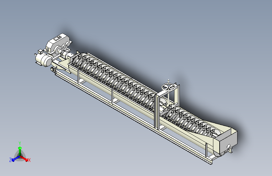 大型洗沙机三维模型