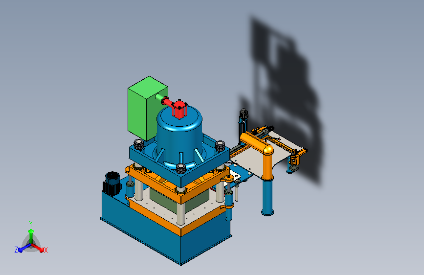 带桁架机器人自动上料的冲压机