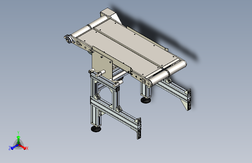 带式输送机核心结构模型