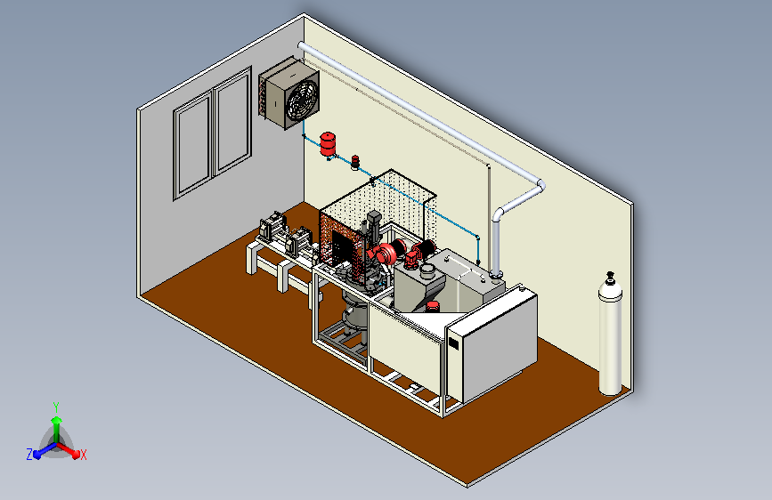 等离子发生器实验室三维模型