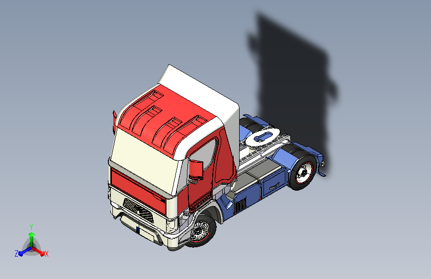 法国贝利埃TBO牵引车车头模型