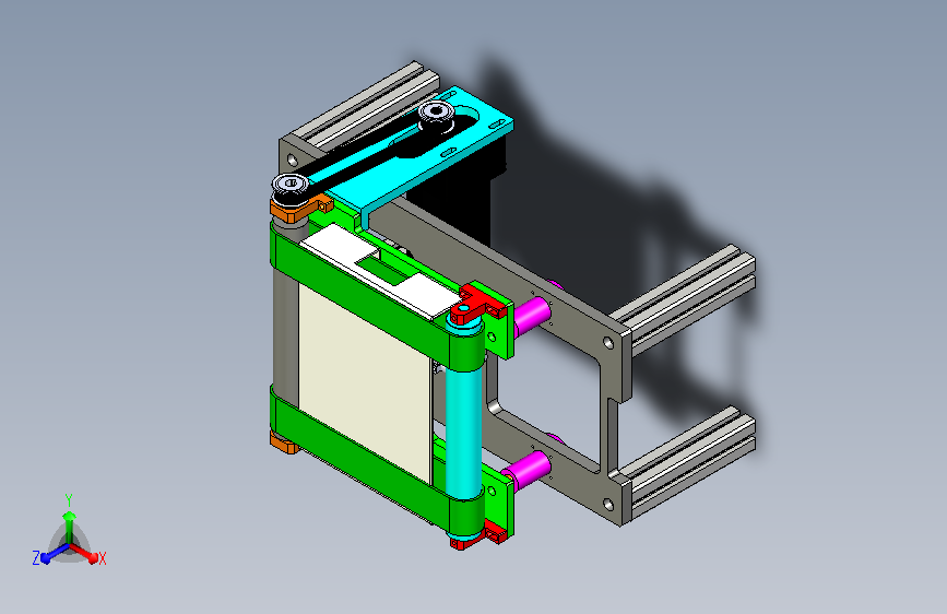 非标带顶升双皮带输送结构
