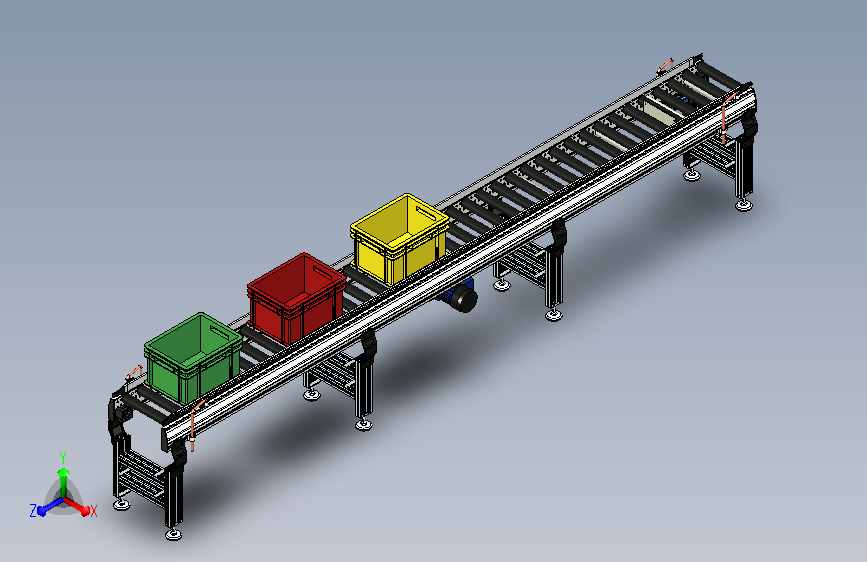 滚筒箱体输送机