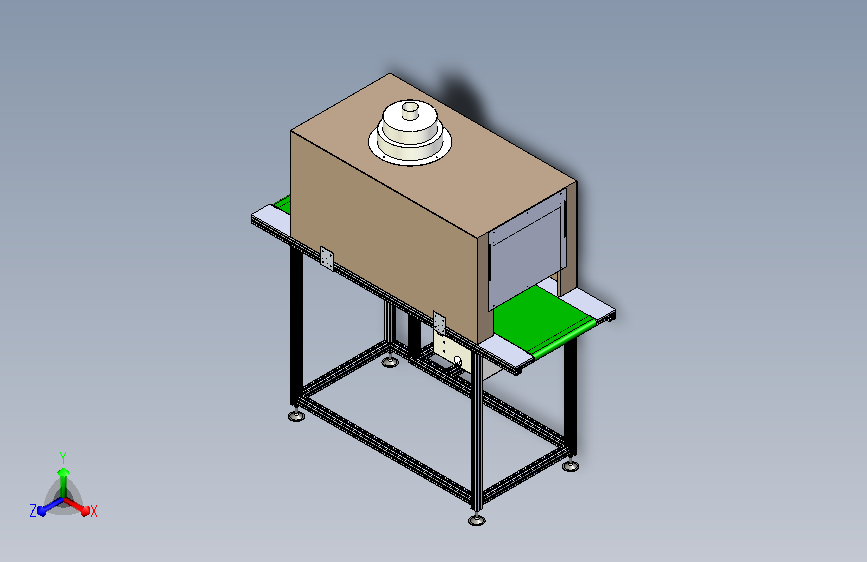 烘干流水线设计模型