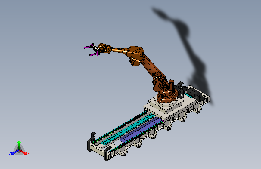 机器人移动地轨
