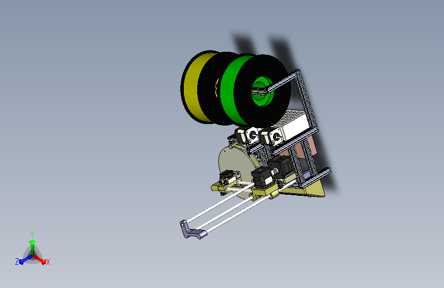 极坐标双色3D打印机