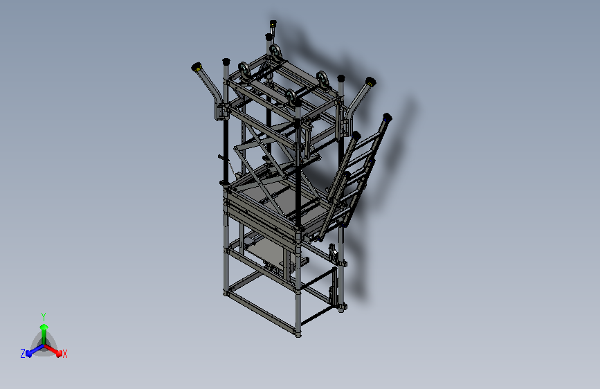 剪叉式登高平台三维模型