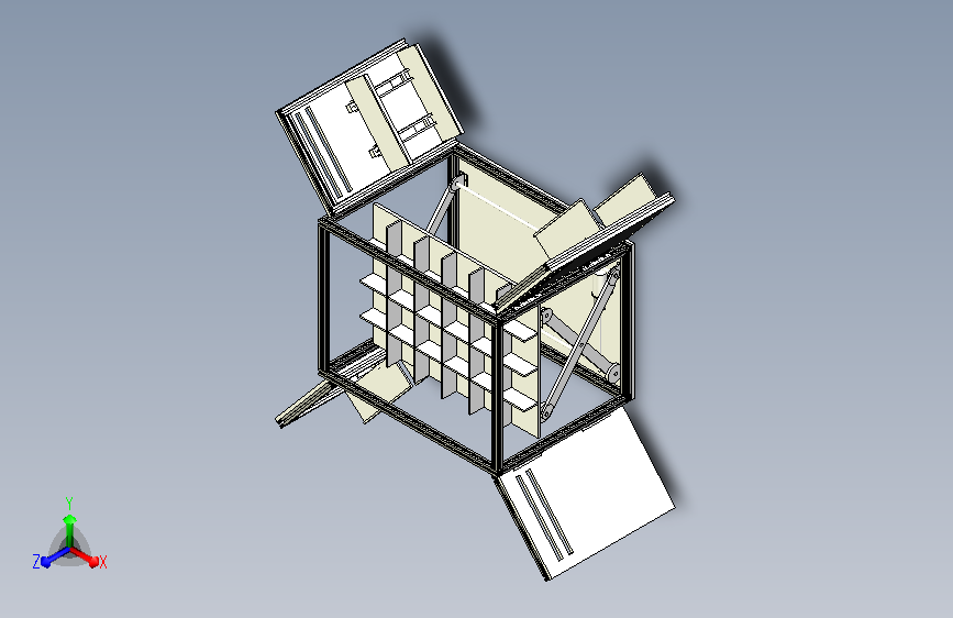 可升降式多层箱体物流小车