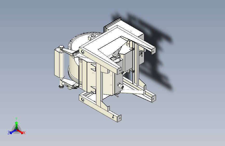 矿石磁选机三维模型